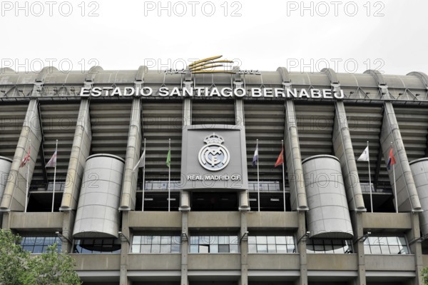 Estadio Santiago Bernabéu, football stadium of the Spanish club Real Madrid, 80354 seats, Madrid,