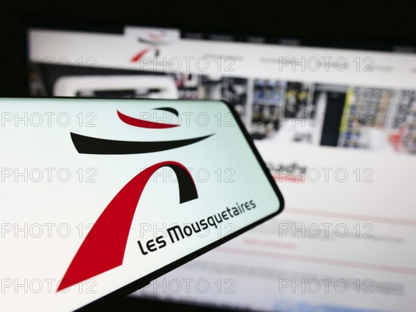 Stuttgart, Germany, 12-08-2023: Smartphone with logo of French company ITM Entreprises S.A. (Les