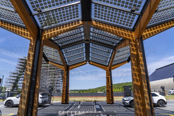 Electric charging station on the site of the former Lohberg colliery in Dinslaken, operated by