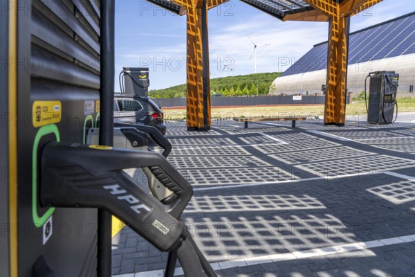 Electric charging station on the site of the former Lohberg colliery in Dinslaken, operated by