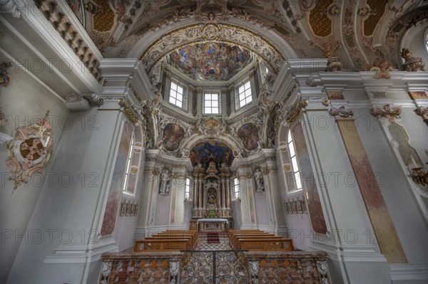 Chancel of the collegiate basilica, Neustift St Margarethen, Vahrn, district of Bozen, South Tyrol,