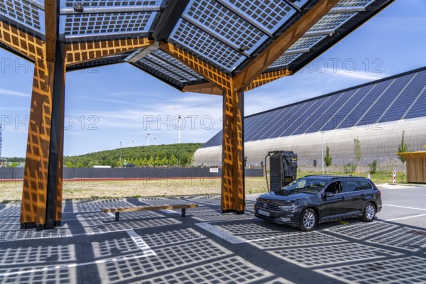 Electric charging station on the site of the former Lohberg colliery in Dinslaken, operated by