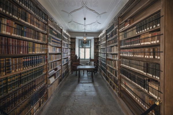 Abbey library, built between 1770 and 1775 in the Neustift St Margarethen, Vahrn, district of