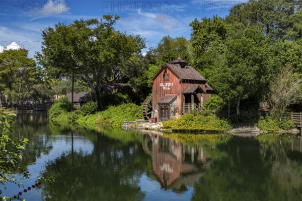 Harpers Mill on Tom Sawyer Island in the Frontierland area of Magic Kingdom at Walt Disney World,