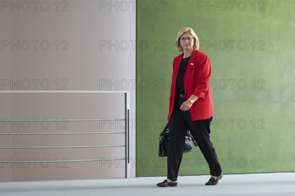 Anke Rehlinger (SPD, Minister-President of Saarland) after the consultation between Federal