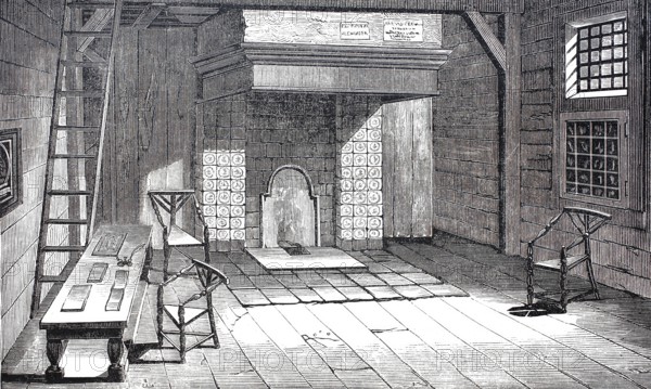 The room of Peter the Great in Zaandam, in this house lived the Russian Tsar Peter the Great in