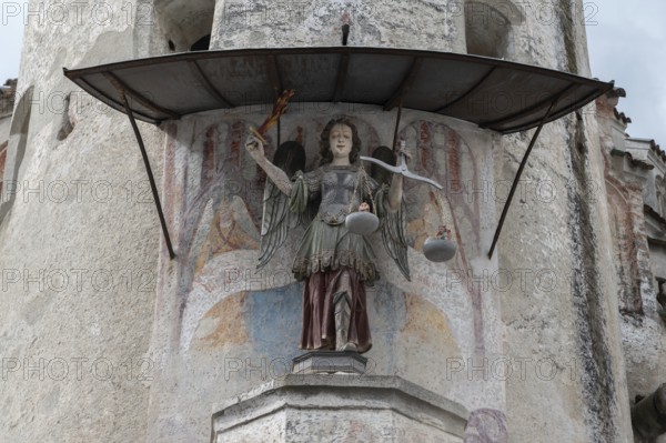 Sculpture of Justitia at Castel Sant'Angelo, Neustift St Margarethen Monastery, Vahrn, Bolzano