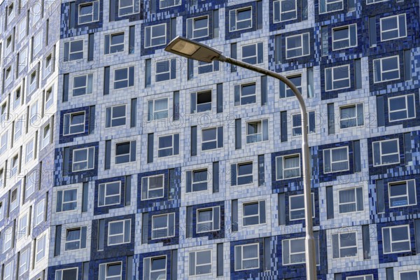 Student residence, Johanna tower block, student flats on Cambridgelaan in the Science Park, Utrecht