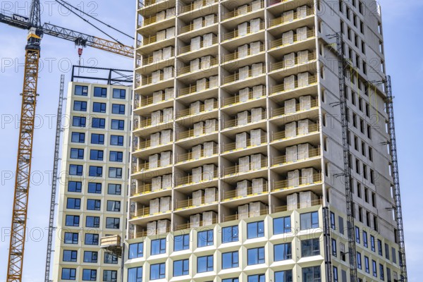 Construction of over 920 student flats at Cambridgelaan in the Science Park, University of Utrecht,