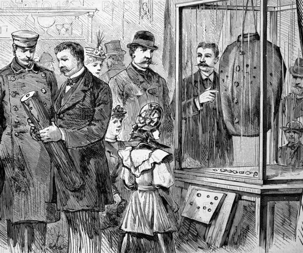 Exhibition of the Dowe armour in Berlin, Germany, a bulletproof vest, ballistic waistcoat,