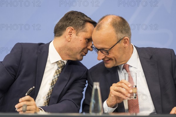 Olaf Lies (SPD, Minister President of Lower Saxony) and Federal Chancellor Merz (CDU, Federal