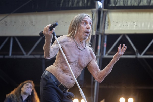 Iggy Pop, singer, actor, punk, rock, USA, live open air at the Citadel Music Festival, 19.06.2025,