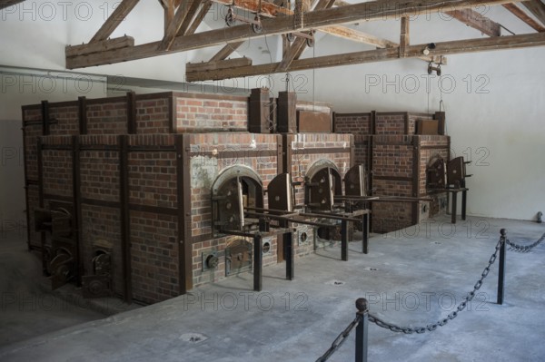 03.06.2017, Dachau, Bavaria, Germany, Europe, Crematorium area of the Dachau Concentration Camp