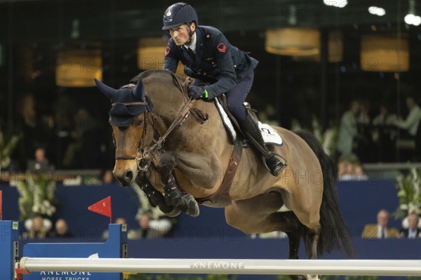 Lorenzo de Luca of Italy competes in 1.60m FEI Jumping World Cup at Jumping Amsterdam in Amsterdam,