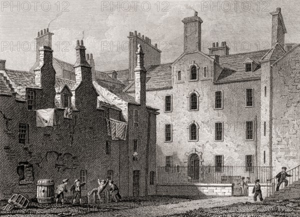 The deaf and dumb institute, Edinburgh, Scotland, 19th century, Views in Edinburgh by J. & H. S.