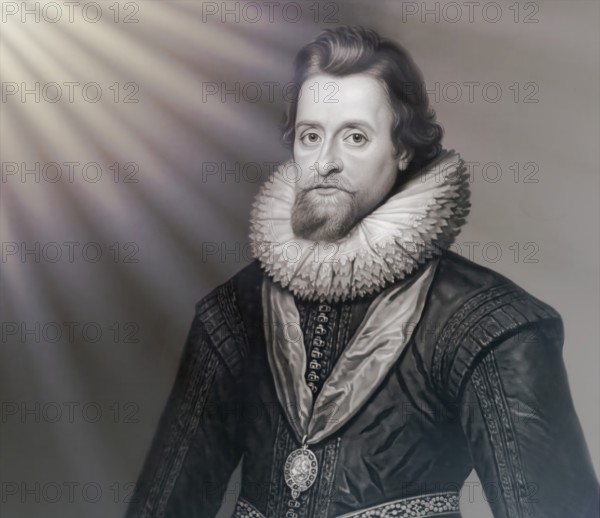 James VI and I, James Charles Stuart, 1566 – 1625, King of England, Scotland and Ireland, digitally