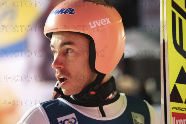 Empty look after a disappointing jump: Stefan Kraft (Austria / AUT) at the FIS Ski Jumping World