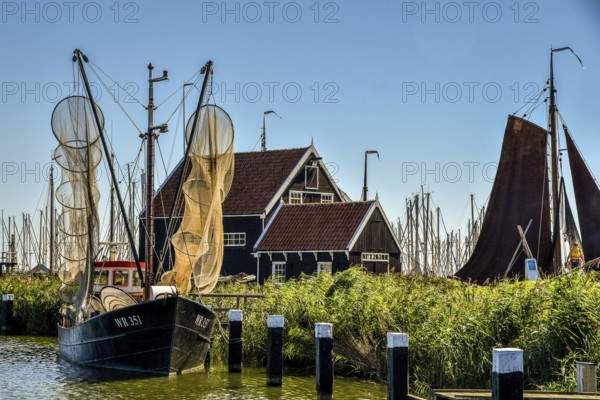 Enkhuizen, the Netherlands, September 2020. The Zuiderzeemuseum, an open air museum at the shore of