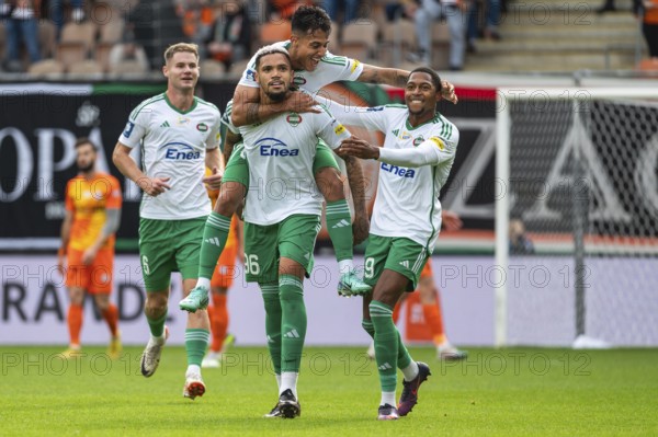 LUBIN, POLAND - OCTOBER 29, 2023: Football match Polish PKO Ekstraklasa between KGHM Zaglebie Lubin