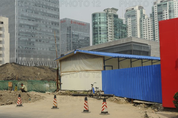 16.08.2012, Beijing, China, Asia, A construction site in the business centre of the Chinese capital
