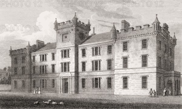 Gillespie Crescent, Gillespie's Hospital, Edinburgh, Scotland, 19th century, Views in Edinburgh by