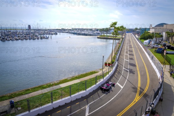 INDYCAR Series driver, KYLE KIRKWOOD (27) of Jupiter, Florida, travels through the turns during a