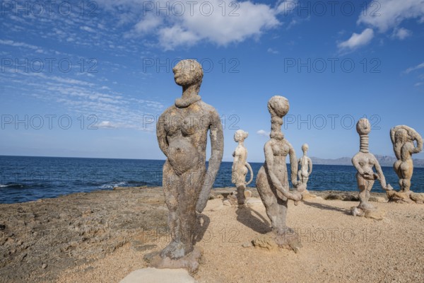 The Desire, sculpture by Joan Bennàssar, Can Picafort, municipality of Santa Margalida, Mallorca,
