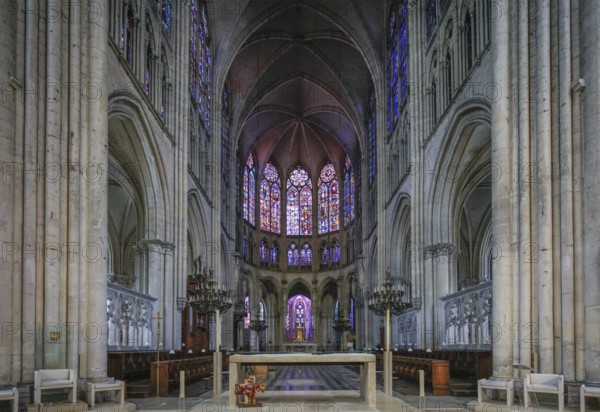 Saint-Pierre-et-Saint-Paul de Troyes Gothic Cathedral, Troyes, Aube department, Grand Est region,