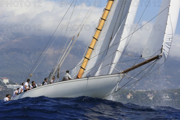Race Regatta of the last four surviving historic sailing yachts of the 15 metre class during the