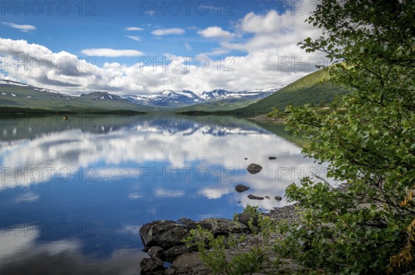 Fascinating natural landscape in Jotunheimen in the summertime in Norway. Great natural landscape