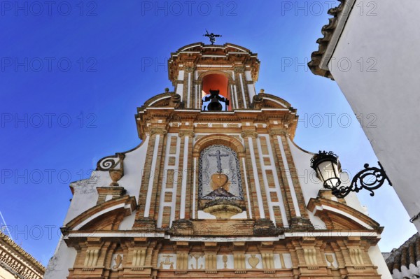 Seville, Andalusia, Spain, Europe, Magnificent baroque church with elaborately designed façade and