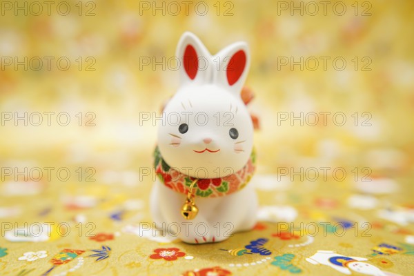 Rabbit year New Year material (New Years card). Shooting Location: Yokohama-city kanagawa