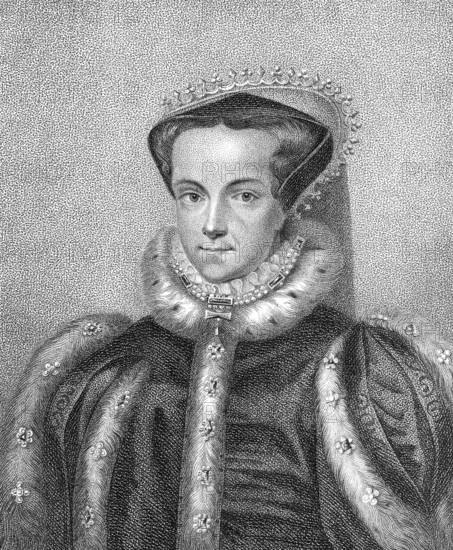 Mary I or Bloody Mary, 1516 - 1558, Queen of England and Ireland from 1553 until 1558, Maria I.