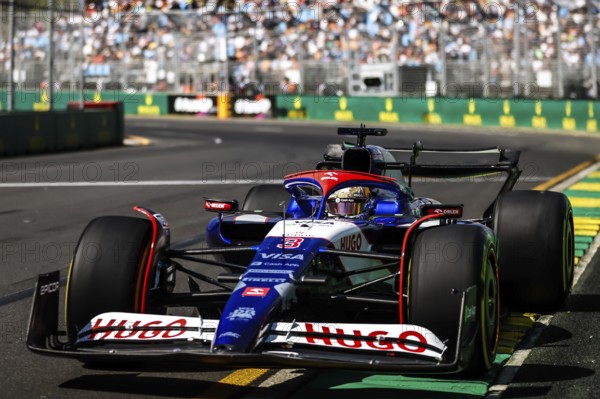 MELBOURNE, AUSTRALIA, MARCH 22: Daniel Ricciardo of Australia drives the Visa Cash App RB Formula