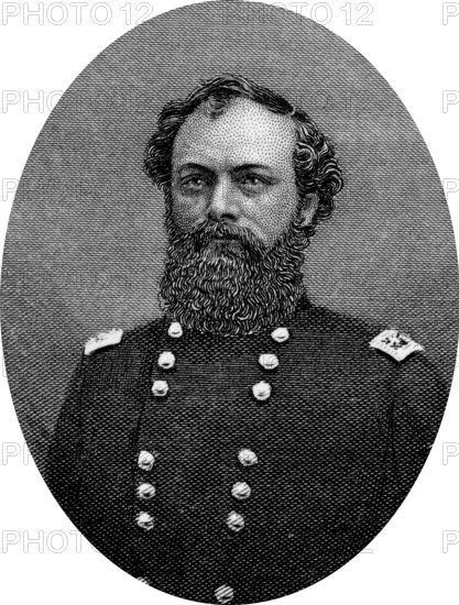 Engraving of Union Major General Quincy Adams Gillmore (February 25, 1825 – April 11, 1888) was an