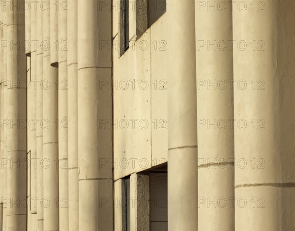 Leeds, west yorkshire, united kingdom, 25 April 2019: view of the brutalist 1960s roger stevens