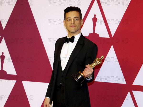 Rami Malek at the 91st Annual Academy Awards, Winners Room held at the Hollywood and Highland in