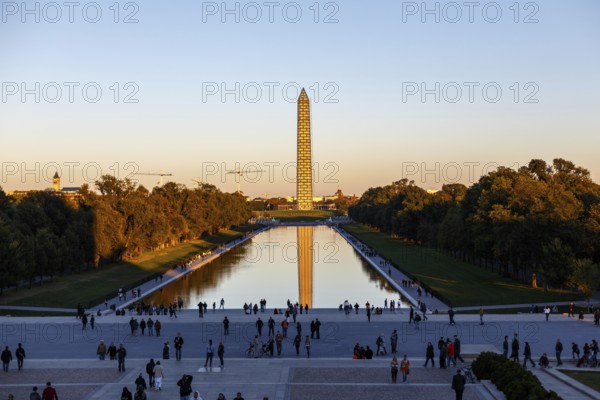 Washington Momnument under conservation work in Washington DC, USA in October 2013, Washington,