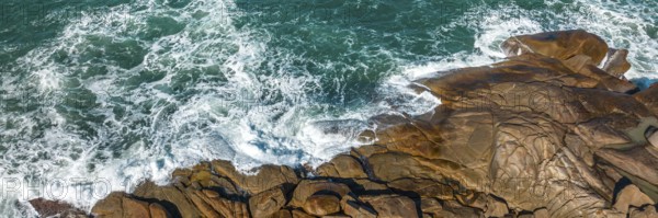 Guarda do Embaú beach in Santa Catarina. panoramic aerial view
