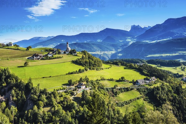 Lovely little village in the Dolomites. Magnificent Tyrol. Journey to a magical fairy-tale country.