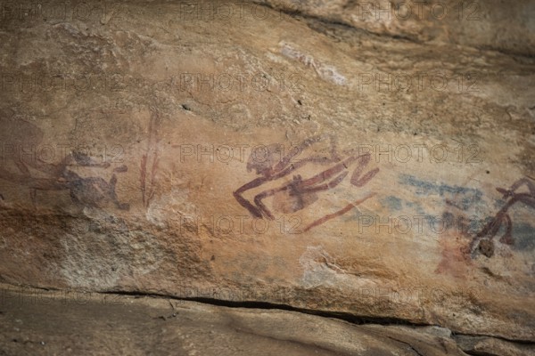 Aboriginal rock carvings, Kadadu National Park, Ubirr, or Obiri Rock, Northern Territory,