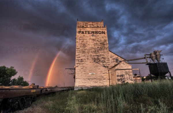 Grain Elevator Saskatchewan sunset Parkbeg weathered