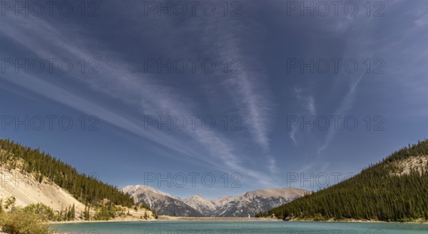 The turquoise waters of Whitemans Pond at an elevation of 1876m and surrounded by the east end of