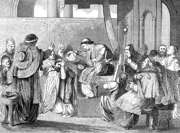 Pope Boniface VIII at Ash Wednesday