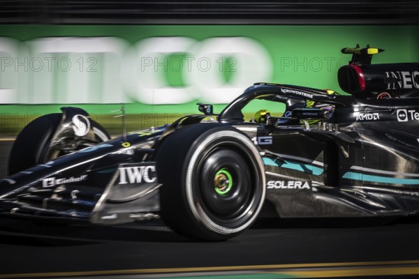 MELBOURNE, AUSTRALIA, APRIL 2: Lewis Hamilton of Great Britain drives the Mercedes AMG Petronas F1