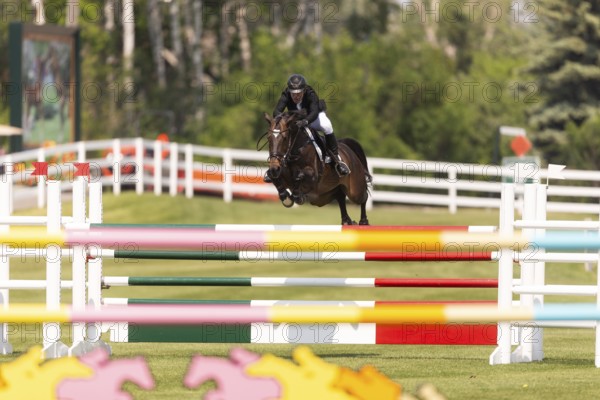 Jose Antonio Chedraui Eguia of Mexico, riding Con-Cor compete in the 1.60m Grand Prix during The