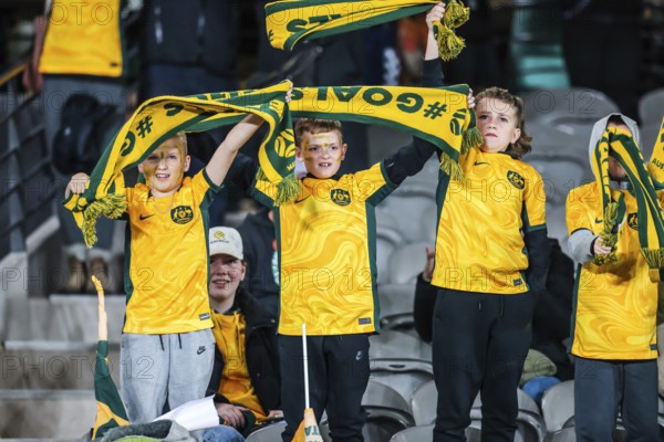 MELBOURNE, AUSTRALIA, JULY 14 : Fans as Australia plays France in the World Cup 2023 Send Off