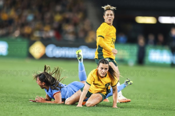 MELBOURNE, AUSTRALIA, JULY 14 : Hayley Raso of Australia as Australia plays France in the World Cup
