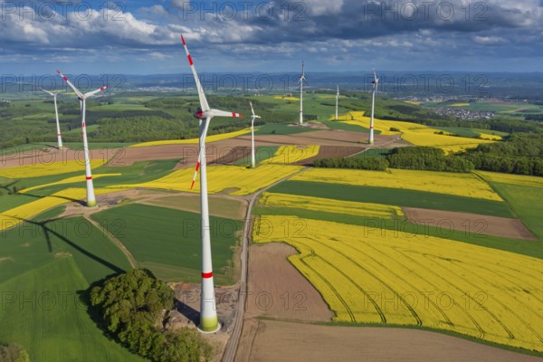 Wind power, wind energy plant, wind wheel, wind turbines, wind power plant, WEA, Kaiserslautern