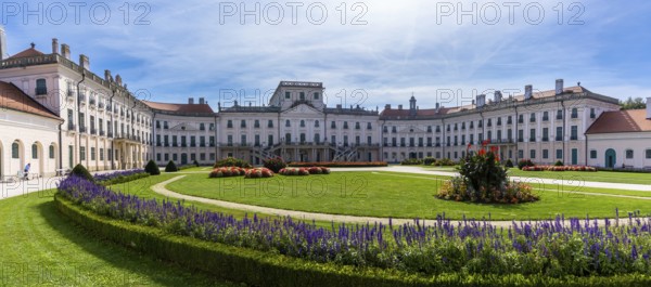 Fertod, Hungary, 7 October, 2022: panorama view of the Esterhazy Palace or Hungarian Versailles in